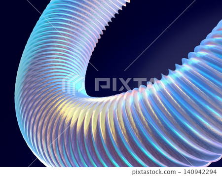 一幅3DCG插圖,描繪了一個發光的圓圈,象徵著近未來的科技。 一幅3DCG插圖,描繪了一個發光的圓圈,象徵著近未來的科技。 140942294