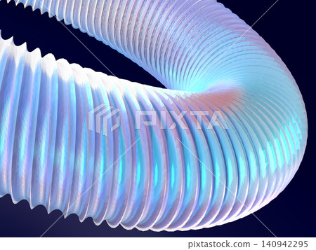 一幅3DCG插圖,描繪了一個發光的圓圈,象徵著近未來的科技。 一幅3DCG插圖,描繪了一個發光的圓圈,象徵著近未來的科技。 140942295