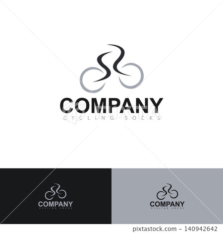 Minimalist Bicycle Line Art Logo for Cycling Brand Minimalist Bicycle Line Art Logo for Cycling Brand 140942642