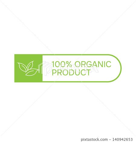 Rounded Rectangle 100 Percent Organic Product Label Rounded Rectangle 100 Percent Organic Product Label 140942653