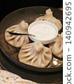 Traditional Georgian khinkali dumplings 140942695