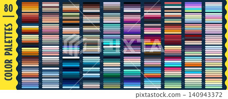 Cool, warm and vibrant color harmony palette, rgb swatches scheme. Spectrum chart displaying light hues, tones, shades and gradients for color selection, creative inspiration and palette comparison Cool, warm and vibrant color harmony palette, rgb swatches scheme. Spectrum chart displaying light hues, tones, shades and gradients for color selection, creative inspiration and palette comparison 140943372