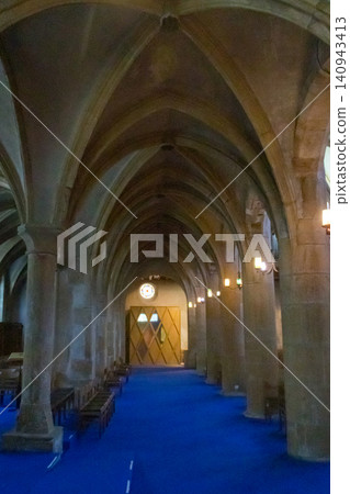 Interior of Saint Maximin Church in Metz, France Interior of Saint Maximin Church in Metz, France 140943413