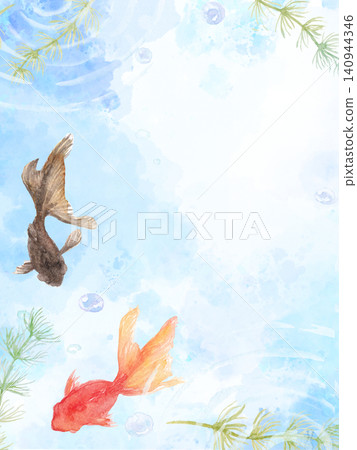 水彩金魚畫框 水彩金魚畫框 140944346