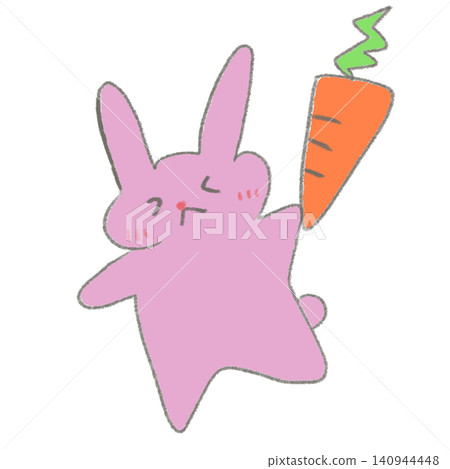 Illustration of cute rabbit Illustration of cute rabbit 140944448