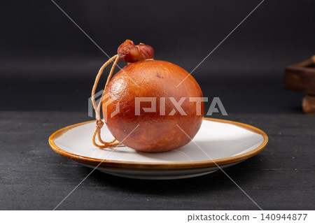 traditional Northeast Chinese smoked pork sausage with pine nuts, whole Songren Xiaodu culinary delicacy traditional Northeast Chinese smoked pork sausage with pine nuts, whole Songren Xiaodu culinary delicacy 140944877