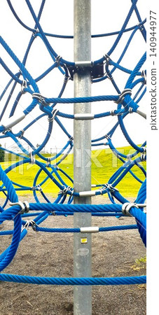 Improve your balance on the rope jungle gym! Improve your balance on the rope jungle gym! 140944977