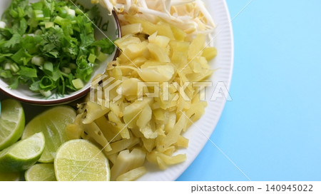 vegetable and condiment for northern soup of Thailand 140945022