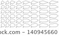 A set of vector illustrations of various speech bubbles. 140945660