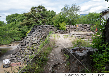 小諸城遺址中仍保留著城堡塔樓。 小諸城遺址中仍保留著城堡塔樓。 140945949