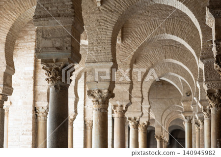 Patio of Great Mosque of Kairouan, Tunisia Patio of Great Mosque of Kairouan, Tunisia 140945982