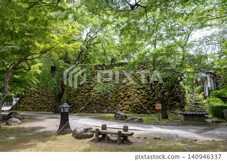 Komoro Castle ruins Honmaru Ishigaki Komoro Castle ruins Honmaru Ishigaki 140946337
