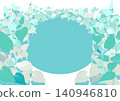 Hangesho (Saururus chinensis) frame background (horizontal orientation) 140946810