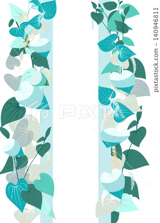 Hangesho frame illustration (vertical) Hangesho frame illustration (vertical) 140946811