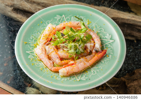Colorful sweet shrimp carpaccio 140946886