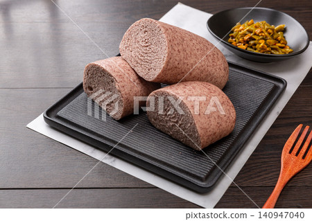 whole Wheat Traditional Chinese Stick-Pressed Mantou, Healthy Rustic Steamed Bread 140947040