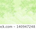 Japanese style background of blue autumn leaves 140947248