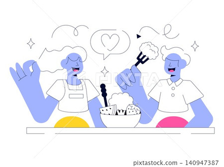 Mindful Eating Vector Illustration Featuring Healthy Food Choices, Conscious Nutrition, Balanced Diet, Wellness Lifestyle, and Mindful Eating Habits Mindful Eating Vector Illustration Featuring Healthy Food Choices, Conscious Nutrition, Balanced Diet, Wellness Lifestyle, and Mindful Eating Habits 140947387