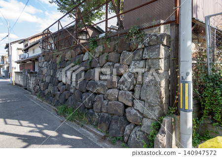 Seawalls remaining in the town of Kishiwada Castle Seawalls remaining in the town of Kishiwada Castle 140947572