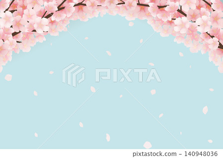 Background material for cherry blossom illustration Background material for cherry blossom illustration 140948036
