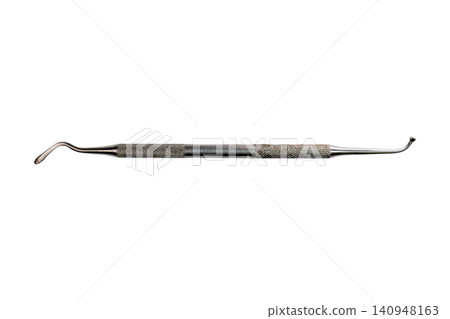 Dental amalgam carver instrument with double ended curved contour blades Dental amalgam carver instrument with double ended curved contour blades 140948163