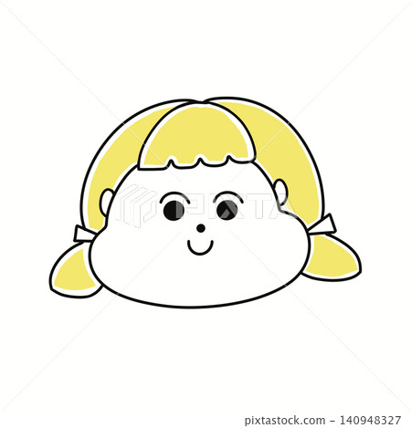 簡單的女孩插畫 簡單的女孩插畫 140948327