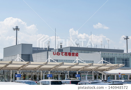 Hanamaki City, Iwate Prefecture, Iwate Hanamaki Airport (Hanamaki Airport) in fine weather 140948572