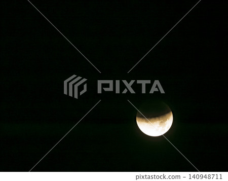 籠罩在漆黑夜色中的月偏食之謎。 140948711