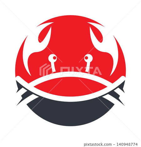 Crab logo template vector icon design Crab logo template vector icon design 140948774