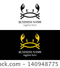 Crab logo template vector icon design 140948775