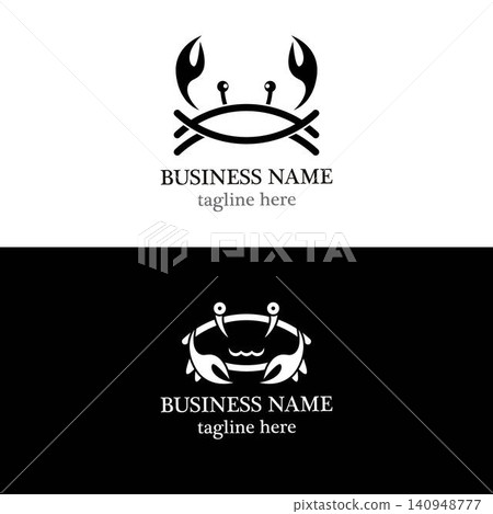 Crab logo template vector icon design Crab logo template vector icon design 140948777