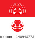 Crab logo template vector icon design 140948778