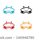 Crab logo template vector icon design 140948780