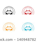 Crab logo template vector icon design 140948782