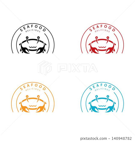 Crab logo template vector icon design Crab logo template vector icon design 140948782