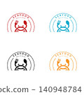 Crab logo template vector icon design 140948784