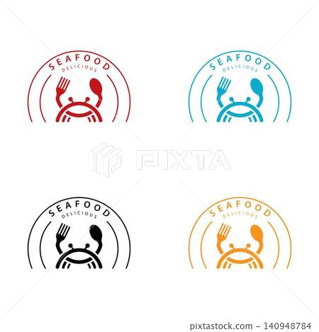 Crab logo template vector icon design Crab logo template vector icon design 140948784