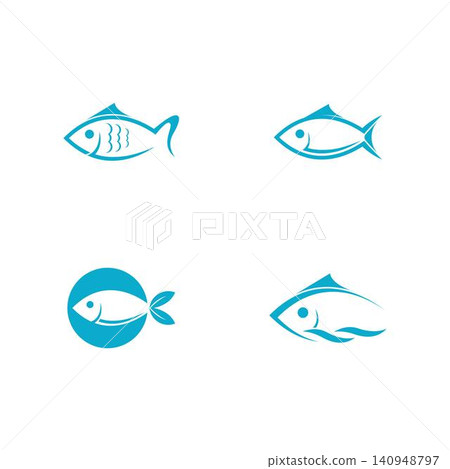 Fish vector logo design Fish vector logo design 140948797