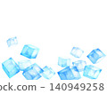 A sparkling cube frame illustration 140949258
