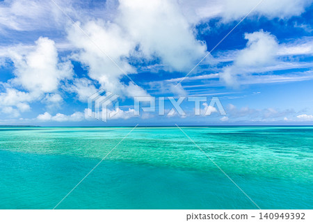 A spectacular view from Irabu Bridge in Miyako Island 140949392