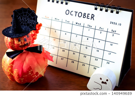 2026 Calendar (Halloween) 2026 Calendar (Halloween) 140949689