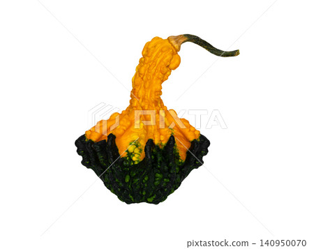 decorative pumpkin isolated on white background decorative pumpkin isolated on white background 140950070
