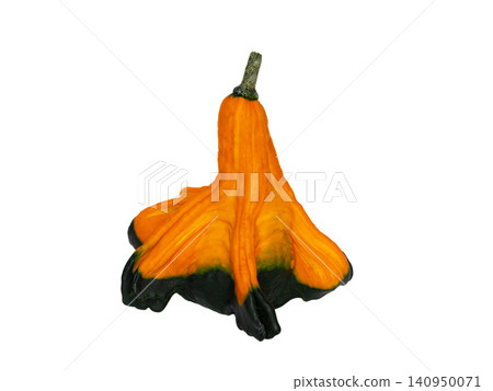 decorative pumpkin isolated on white background decorative pumpkin isolated on white background 140950071