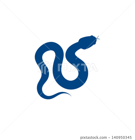 dark blue snake silhouette dark blue snake silhouette 140950345