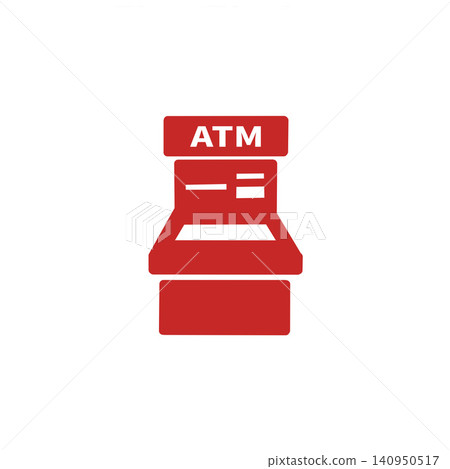 ATM illustration material - simple icon - finance, payment, service ATM illustration material - simple icon - finance, payment, service 140950517