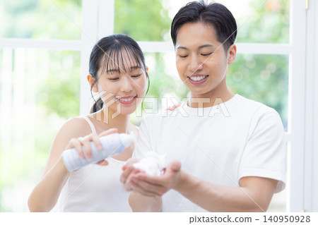 Beauty Foaming Face Wash: Skincare Image for Men and Women Beauty Foaming Face Wash: Skincare Image for Men and Women 140950928