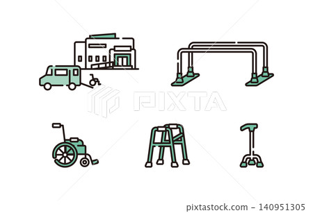 Icon set related to medical care and nursing Icon set related to medical care and nursing 140951305