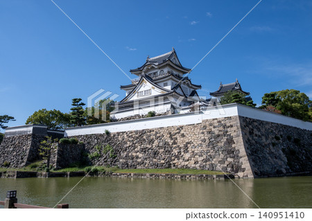 Kishiwada Castle: Restored Keep and Main Enclosure Stone Walls Kishiwada Castle: Restored Keep and Main Enclosure Stone Walls 140951410