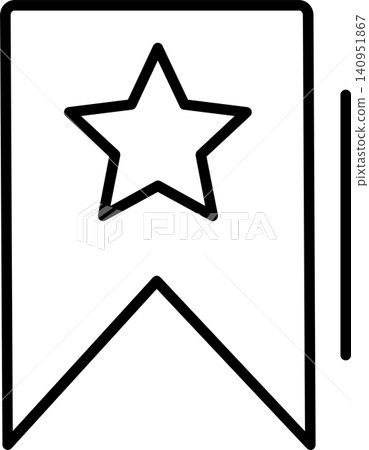 Favorite Bookmark Ribbon Icon 140951867