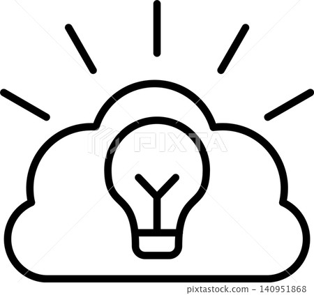 Creative Brainstorm Idea Icon Creative Brainstorm Idea Icon 140951868